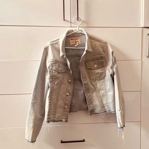 True Religion Oversized Cropped Jean Jacket “trucker jacket”